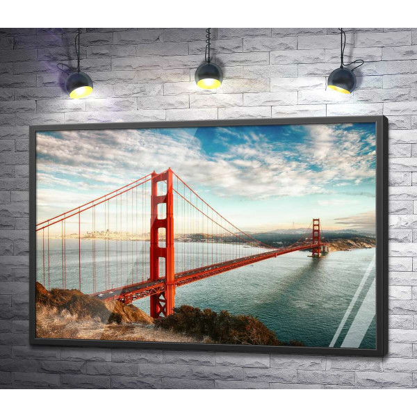 Шлях до океану: вид з берега на міст "Золота Брама (Golden Gate Bridge)