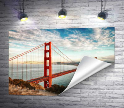 Шлях до океану: вид з берега на міст "Золота Брама (Golden Gate Bridge)