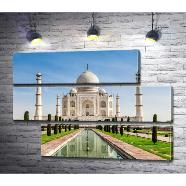 Белая жемчужина индийской культуры мавзолей Тадж Махал (Taj Mahal)