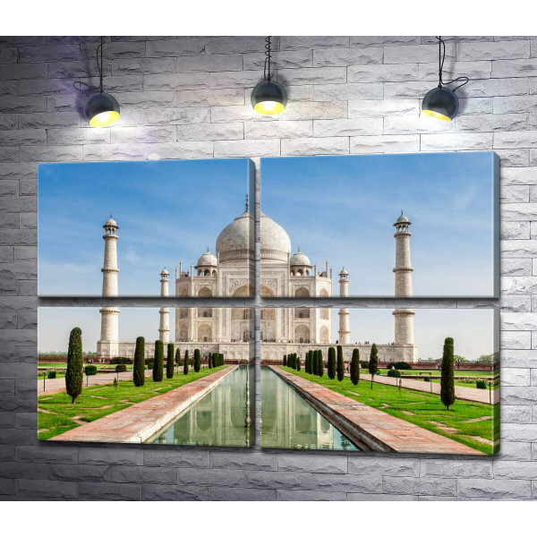 Белая жемчужина индийской культуры мавзолей Тадж Махал (Taj Mahal)
