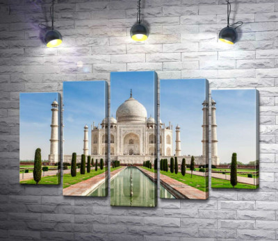 Белая жемчужина индийской культуры мавзолей Тадж Махал (Taj Mahal)
