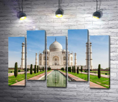 Белая жемчужина индийской культуры мавзолей Тадж Махал (Taj Mahal)