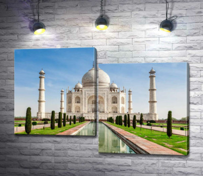 Белая жемчужина индийской культуры мавзолей Тадж Махал (Taj Mahal)