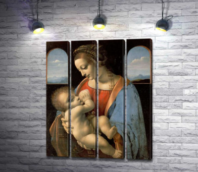 Модульная картина "Мадонна Литта (Madonna Litta)"