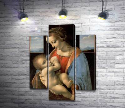 Модульная картина "Мадонна Литта (Madonna Litta)"