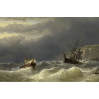 Шторм в Дуврском проливе (Storm in the Strait of Dover) – Луи Мейер (Louis Meijer)