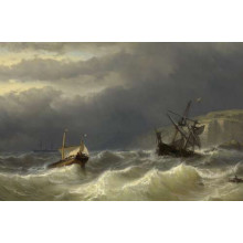 Шторм у Дуврській протоці (Storm in the Strait of Dover) - Луї Мейер (Louis Meijer)
