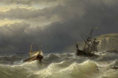 Шторм в Дуврском проливе (Storm in the Strait of Dover) – Луи Мейер (Louis Meijer)