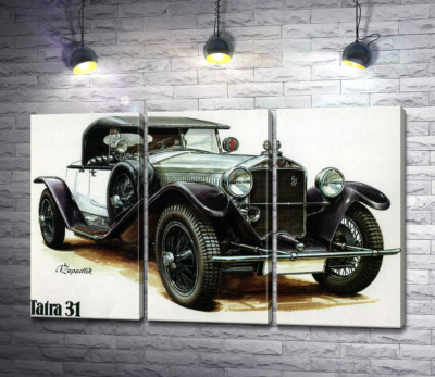 Зелений ретро-автомобіль Tatra 31