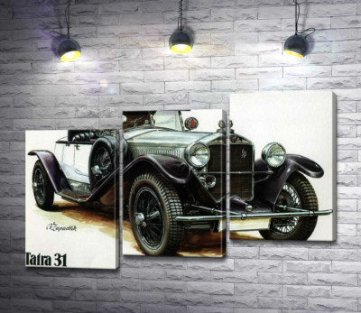 Зелений ретро-автомобіль Tatra 31