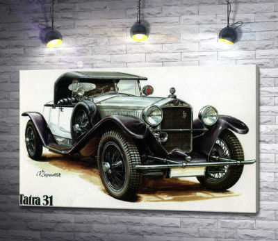 Зелений ретро-автомобіль Tatra 31