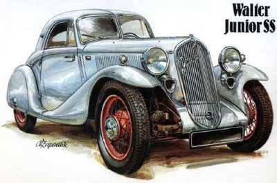 Звезда 30-х годов автомобиль Walter Junior SS