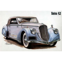 Небесно-блакитний автомобіль Tatra 52