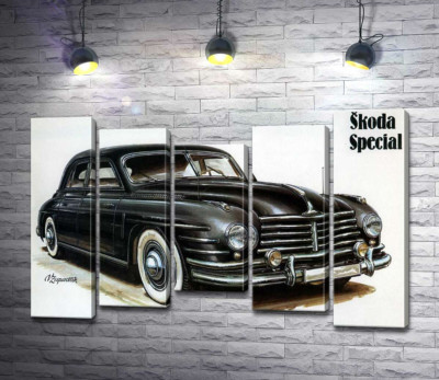 Чорний автомобіль Skoda Special