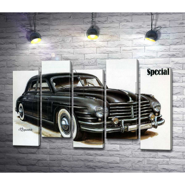 Черный автомобиль Skoda Special