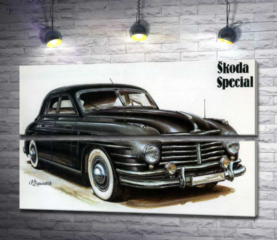 Чорний автомобіль Skoda Special
