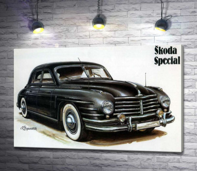 Чорний автомобіль Skoda Special