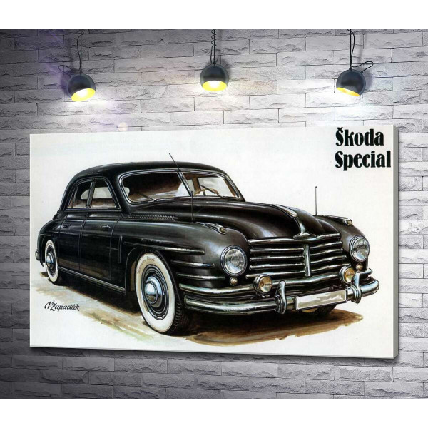 Чорний автомобіль Skoda Special