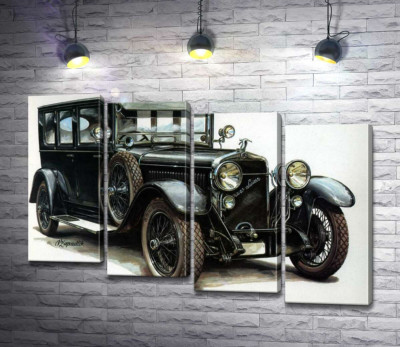 Модульна картина "Перший автомобіль компанії Skoda Hispano-Suiza"