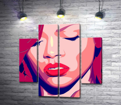 Яркий портрет певицы Рианны (Rihanna)