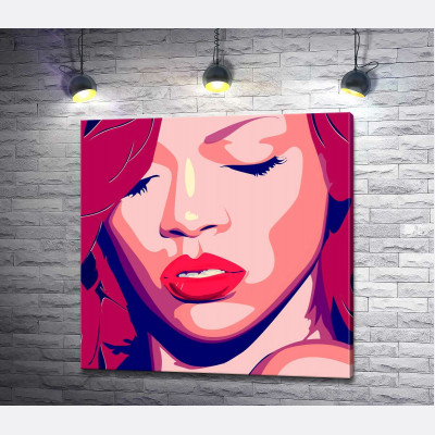 Яскравий портрет співачки Ріанни (Rihanna)