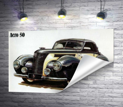 Черно-белый автомобиль Aero 50