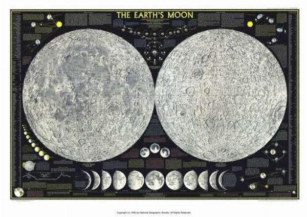 Докладна карта півкуль Місяця