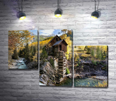 Кришталевий млин (Crystal Mill) серед осінніх гір штату Колорадо 