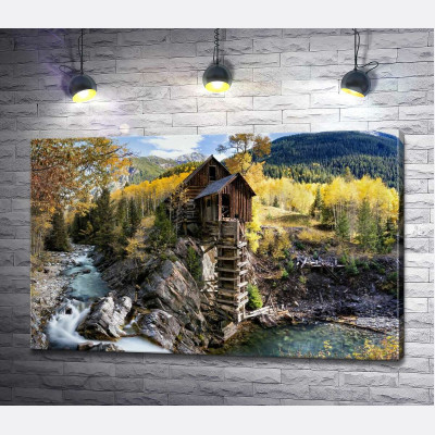 Кришталевий млин (Crystal Mill) серед осінніх гір штату Колорадо 