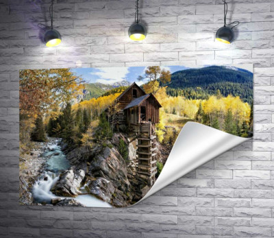 Кришталевий млин (Crystal Mill) серед осінніх гір штату Колорадо 