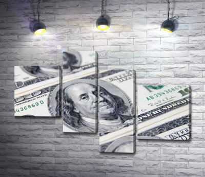 Портрет Бенжаміна Франкліна (Benjamin Franklin) на 100 доларах