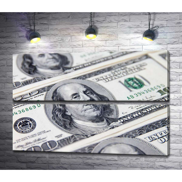 Портрет Бенжаміна Франкліна (Benjamin Franklin) на 100 доларах