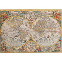Карта мира 1594 года, авторства голландского картографа Петера Планциуса (Petrus Plancius)