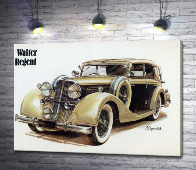 Кремовый блеск автомобиля Walter Regent