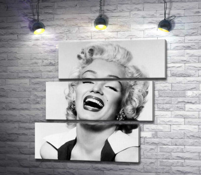 Модульная картина "Легендарная улыбка Мэрилин Монро (Marilyn Monroe)"