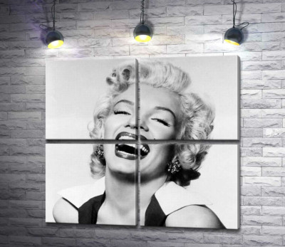 Модульная картина "Легендарная улыбка Мэрилин Монро (Marilyn Monroe)"
