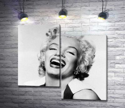 Модульна картина "Легендарна посмішка Мерелін Монро (Marilyn Monroe)"