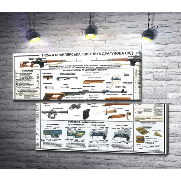 Навчальний плакат снайперської гвинтівки Драгунова