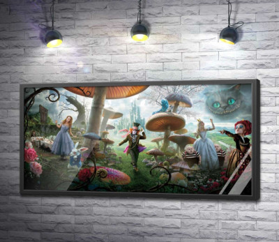 Постер "Чудернацький постер до фільму "Аліса в країні див" (Alice in Wonderland)"