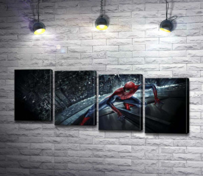 Людина-павук (Spider-Man) на скляному хмарочосі