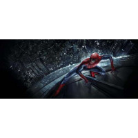 Человек-паук (Spider-Man) на стеклянном небоскребе