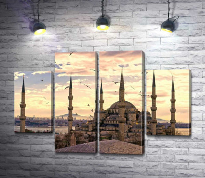 Гострі шпилі Блакитної мечеті (Sultanahmet Camii) линуть у небо Стамбула