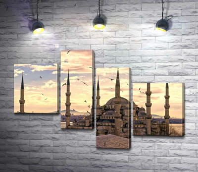 Гострі шпилі Блакитної мечеті (Sultanahmet Camii) линуть у небо Стамбула