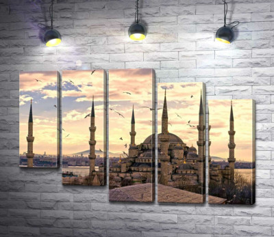 Гострі шпилі Блакитної мечеті (Sultanahmet Camii) линуть у небо Стамбула