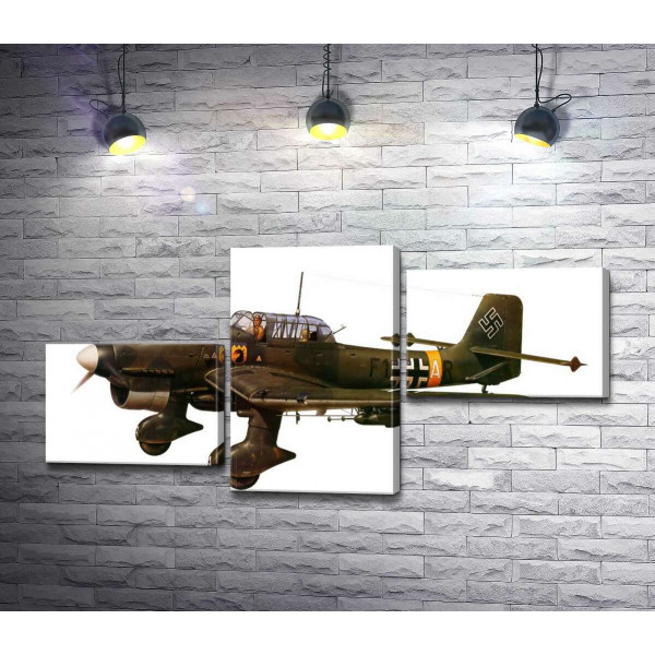 "Штука" (Junkers Ju 87) немецкий пикирующий бомбардировщик времен Второй мировой войны