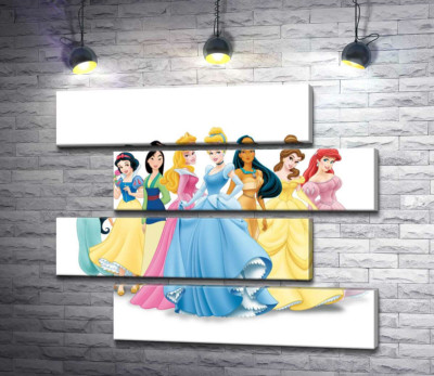 Модульна картина "Прекрасні принцеси мультфільмів "Дісней" (Disney)"