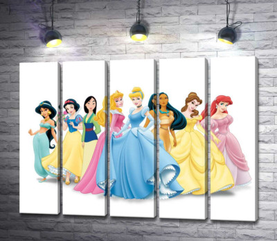 Модульна картина "Прекрасні принцеси мультфільмів "Дісней" (Disney)"
