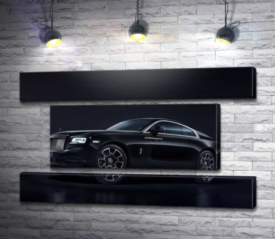 Чорний автомобіль класу люкс Ролс-Ройс (Rolls-Royce Wraith Black Badge)