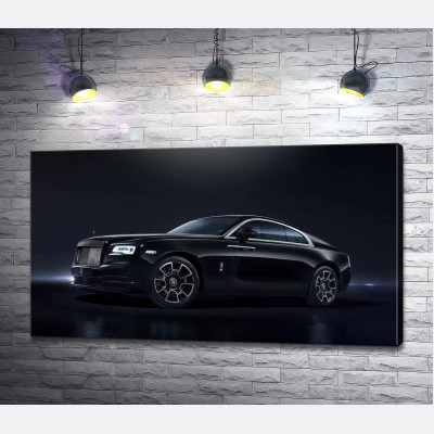 Чорний автомобіль класу люкс Ролс-Ройс (Rolls-Royce Wraith Black Badge)
