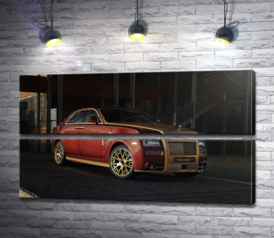 Червоні форми автомобіля седан Ролс-Ройс (Rolls-Royce Ghost)